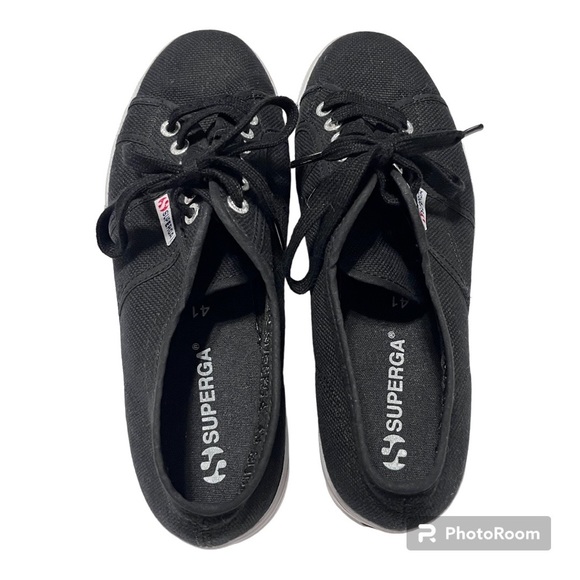 Superga | Women's Black 2790 Platform Sneakers | size 41 - Picture 5 of 8